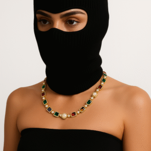 Multi Gemstone Chain 18K