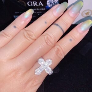 Baguette Moissanite Ring